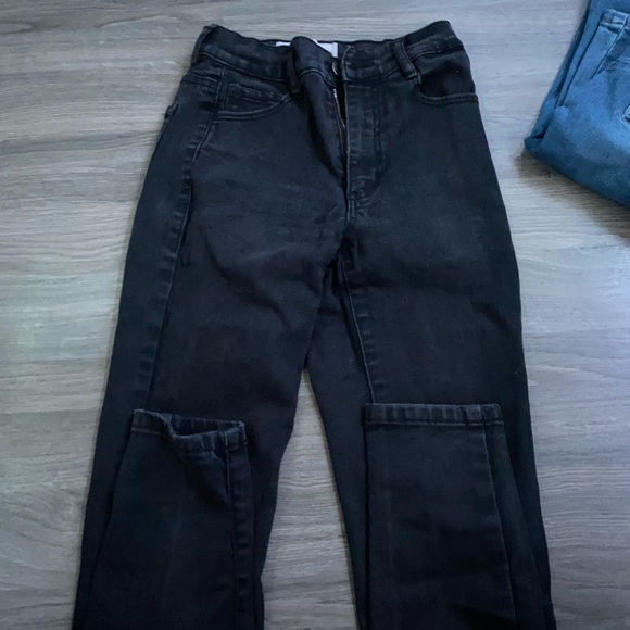 black garage skinny jeans, size 00 - Picture 2 of 2